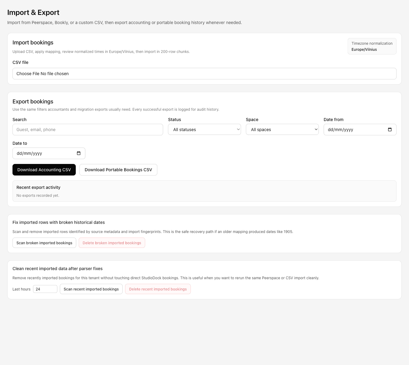CSV Booking Migration Tool