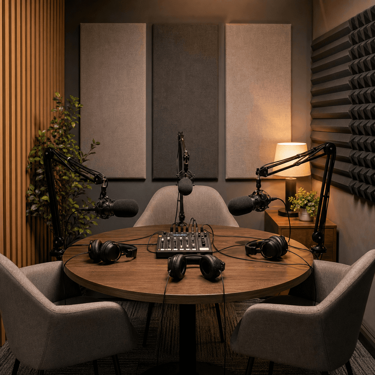 Podcast studio demo