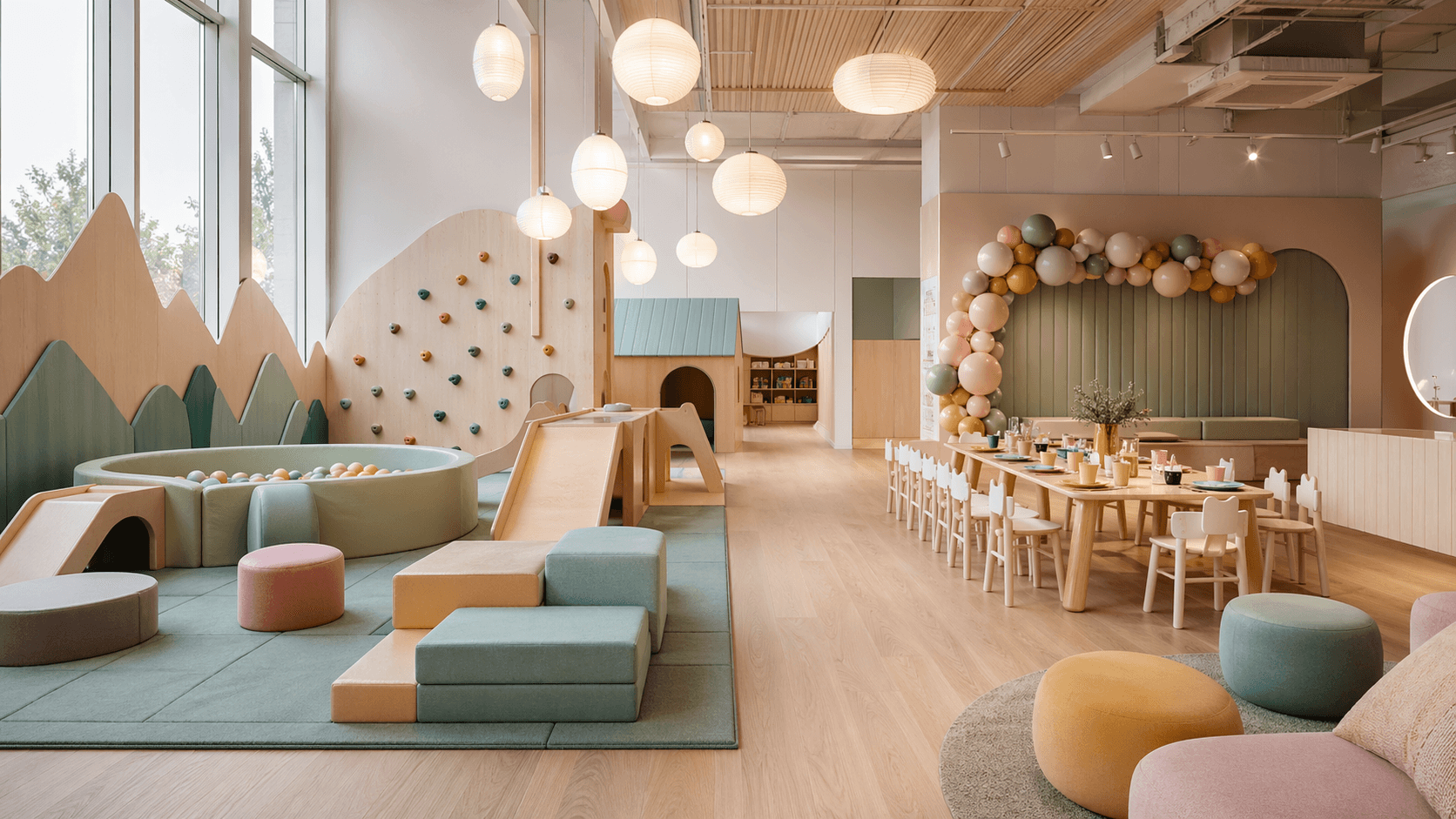 Kids playroom interior
